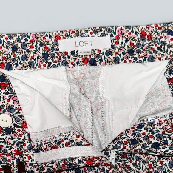 LOFT Riviera Slim Ankle Pants – Floral - Picture 2 of 8